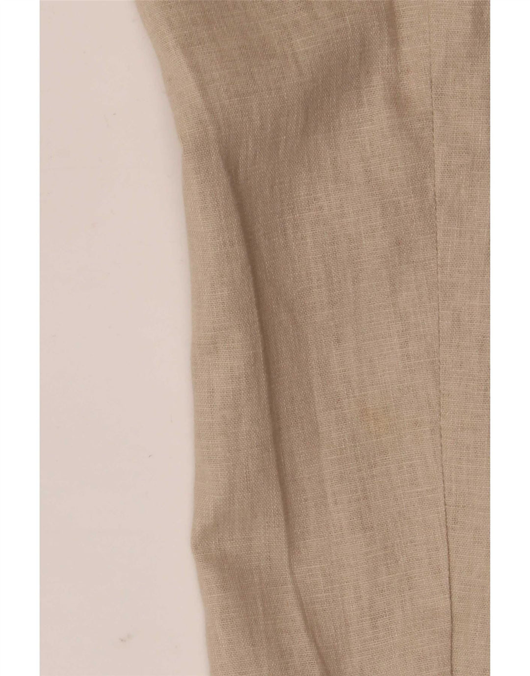 Jaqueta blazer feminina Marks & Spencer com 5 botões Reino Unido 10 linho bege pequeno