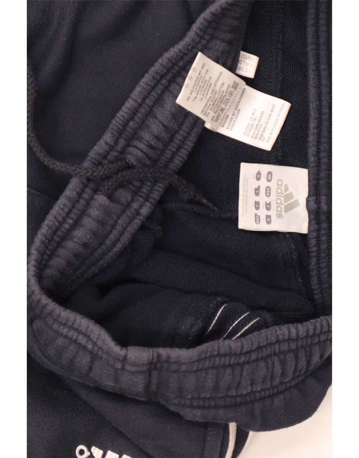 Adidas Mens Treino Calças Joggers Médio Azul Marinho Algodão