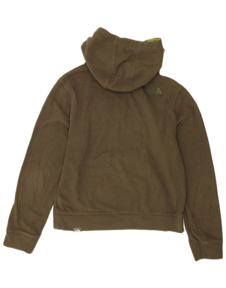 THE NORTH FACE Suéter masculino de lã com capuz gráfico pequeno cáqui poliéster