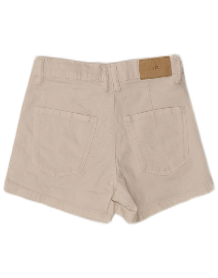 ZARA Shorts jeans para meninas 11-12 anos W24 branco