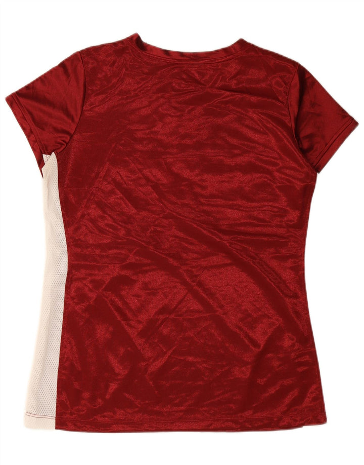 Camiseta feminina NFL Redskins com estampa gráfica UK 16 grande bloco colorido Borgonha