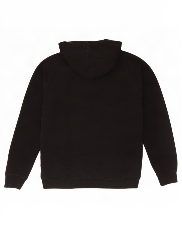 Kappa Mens Graphic Hoodie Jumper Pequeno Preto