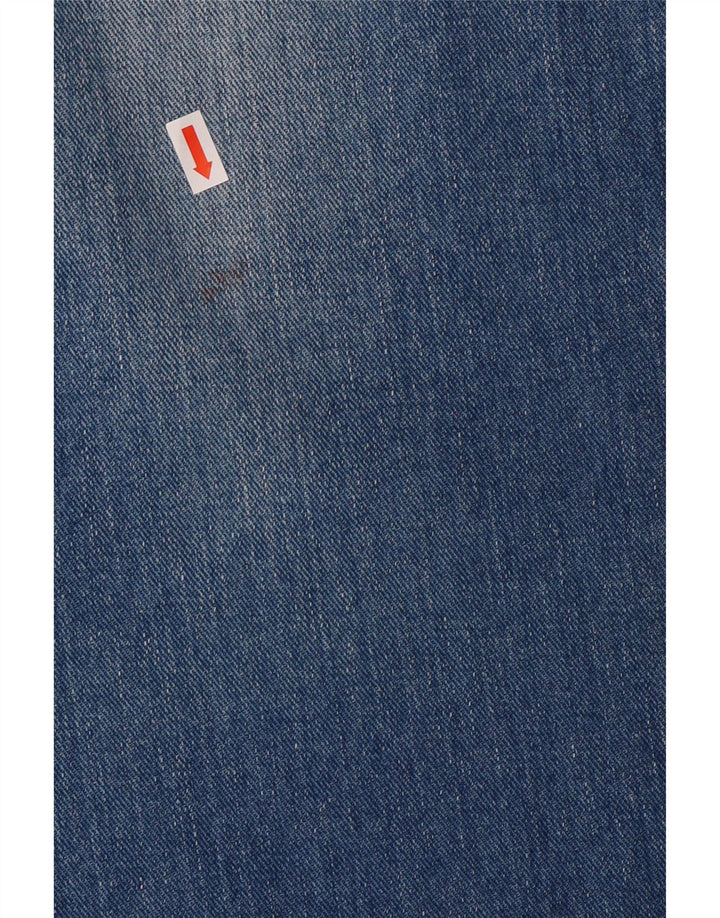 Jeans cônicos femininos VINTAGE W32 L31 algodão azul