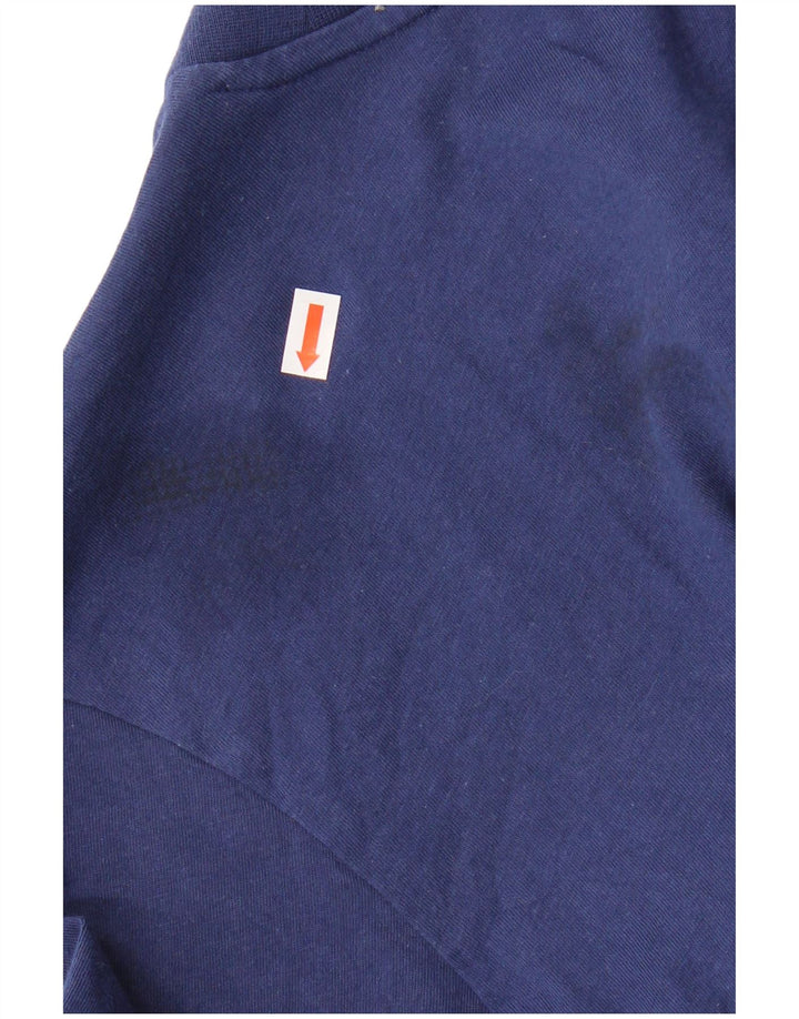 Camiseta masculina ADIDAS Top médio algodão azul marinho