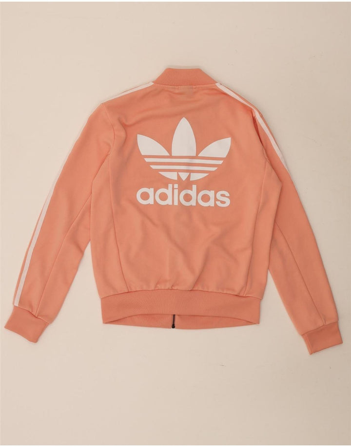 Jaqueta Adidas Feminina Graphic Tracksuit UK 8 Pequena Rosa Poliéster