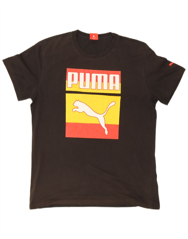 Puma Camiseta Masculina Graphic Top Grande Preto