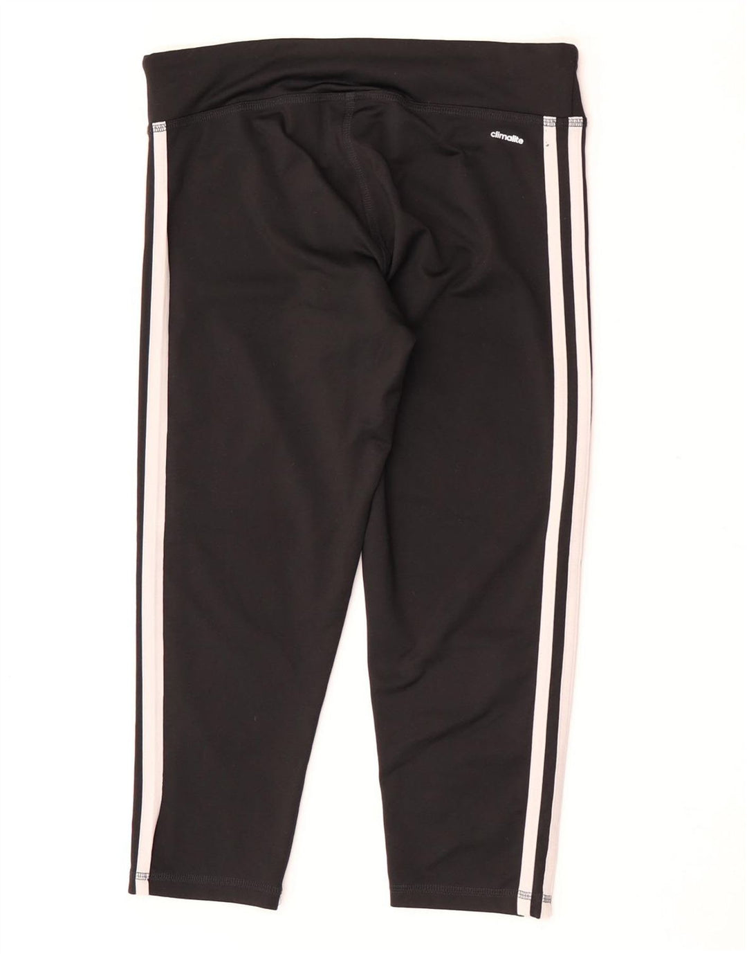 Adidas Womens Climalite Capri Leggings UK 12/14 Médio Preto Poliéster
