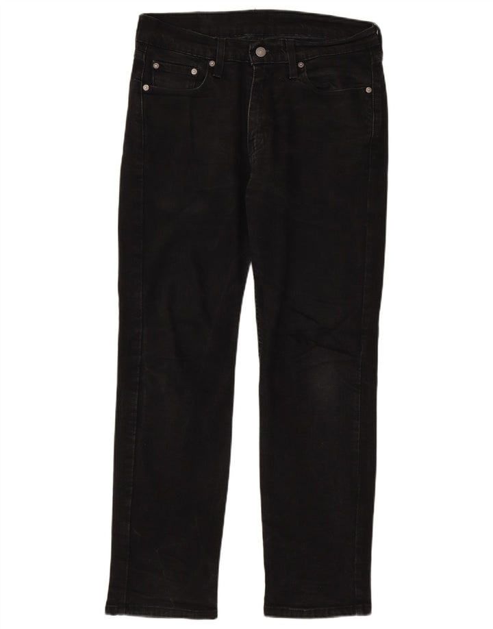 Levi's Masculino 514 Straight Jeans W30 L30 Algodão Preto