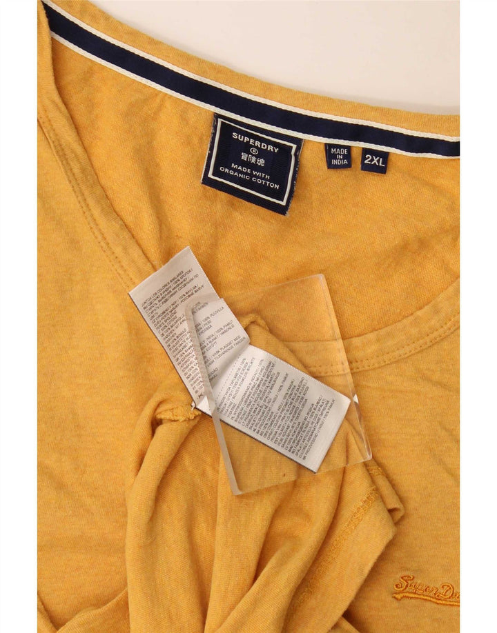 Colete masculino Superdry 2XL algodão amarelo