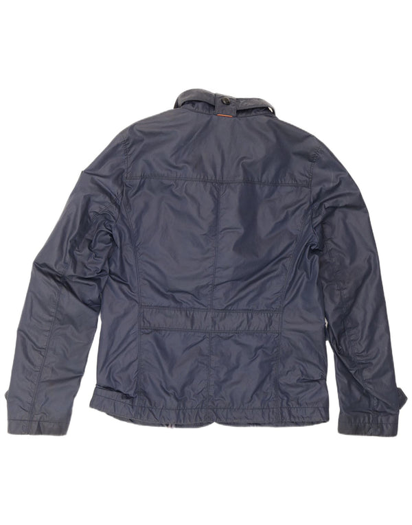 Jaqueta utilitária masculina Hugo Boss EU 50 grande algodão azul marinho