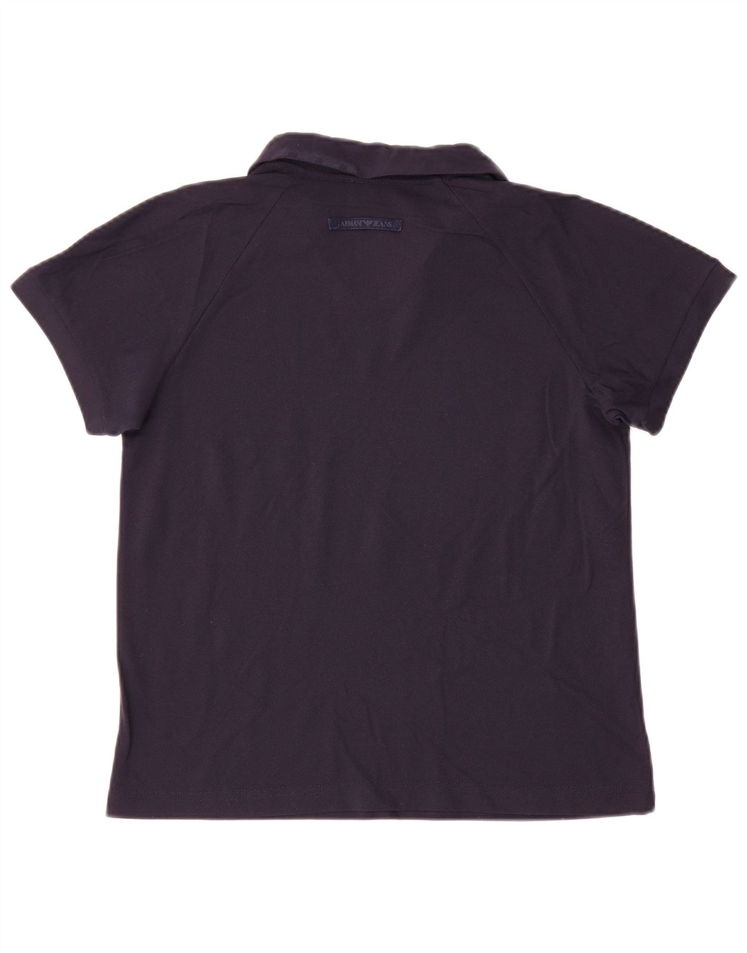 Camisa polo feminina Armani Jeans UK 14 médio azul marinho