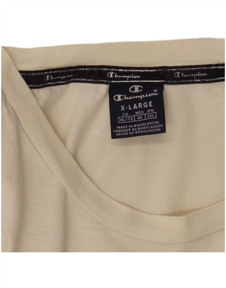 Camiseta gráfica masculina Champion XL branca