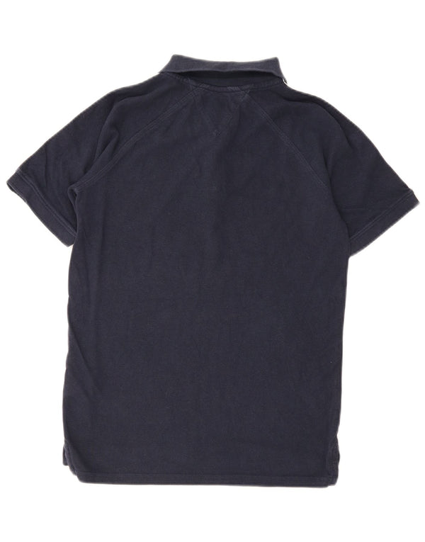 Camisa pólo gráfica de manga curta masculina Tommy Hilfiger 15-16 anos azul marinho