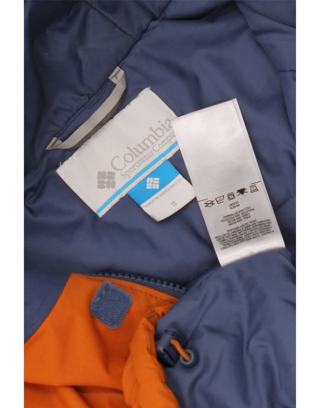 Jaqueta masculina Columbia Graphic Anorak Reino Unido 36 pequeno bloco colorido azul marinho