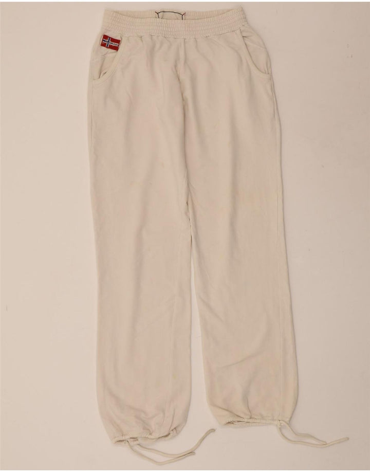 Calça esportiva feminina NAPAPIJRI com estampa gráfica e jogging UK 12 médio branco