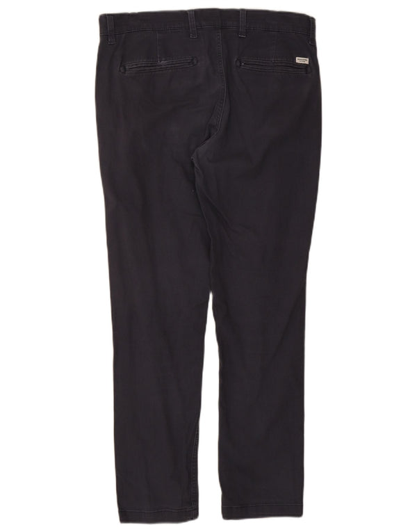 Calça Chino Masculina Slim Jack & Jones W32 L28 Algodão Azul Marinho