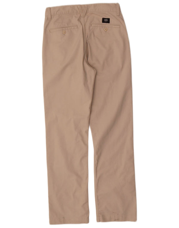 VANS Mens Relaxed Fit Chino Calças W28 L30 Poliéster Bege