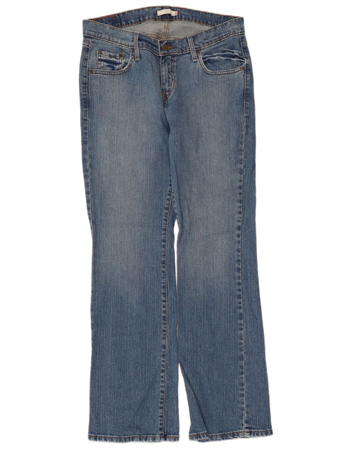 Jeans feminino curvilíneo reto Levi's W34 L31 azul
