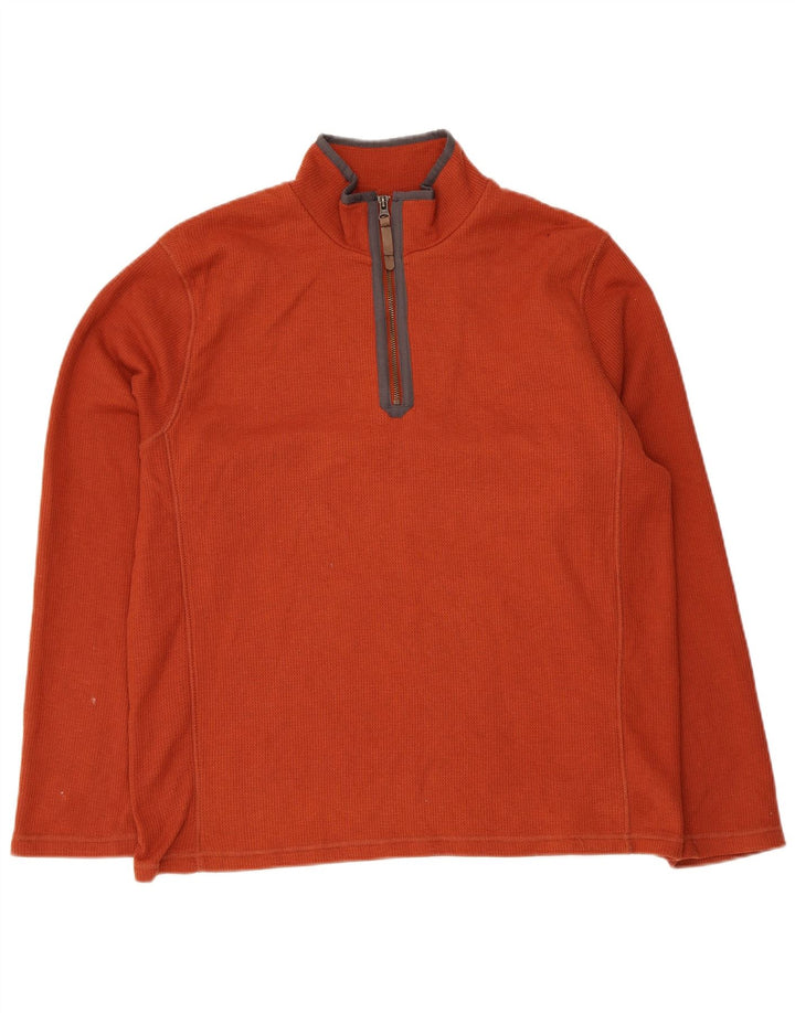 Moletom masculino Mountain Warehouse com zíper e gola em poliéster marrom médio