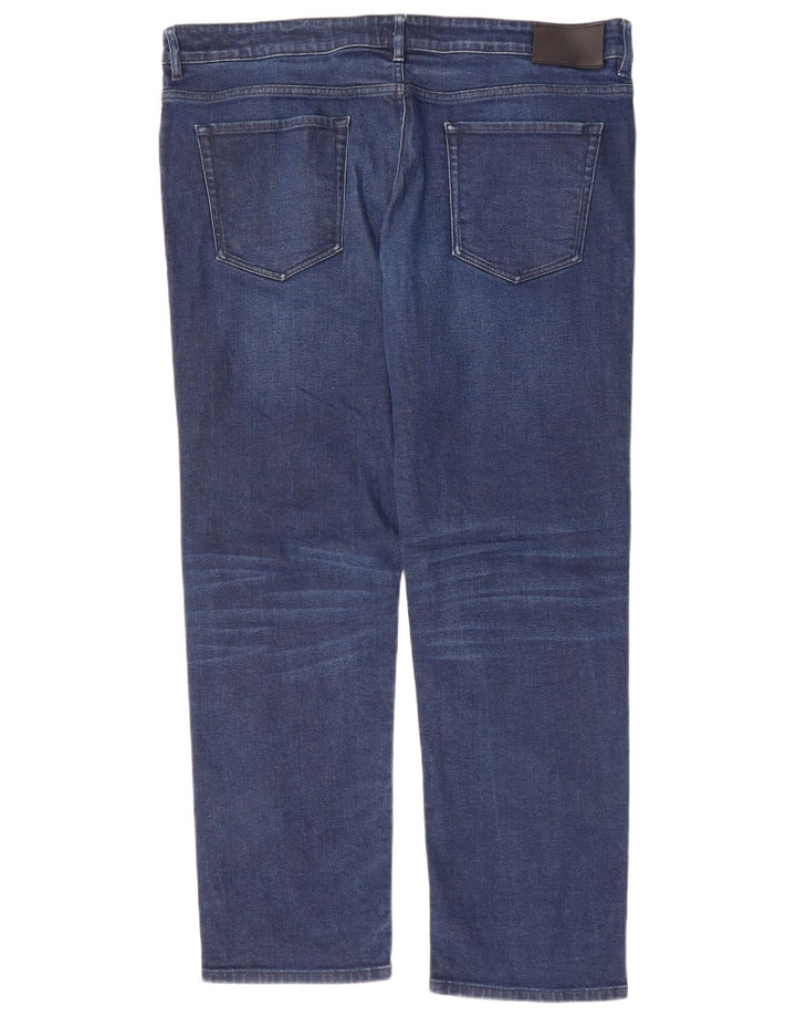 HUGO BOSS Jeans reto masculino W40 L32 algodão azul