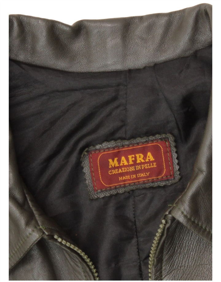 Jaqueta de couro masculina vintage Reino Unido 40 grande couro marrom