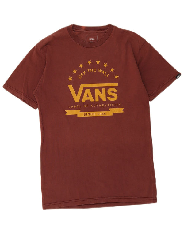 Camiseta Vans Masculina Classic Fit Graphic Top Pequeno Algodão Marrom