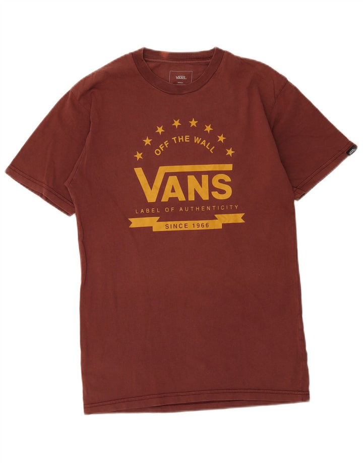 Camiseta Vans Masculina Classic Fit Graphic Top Pequeno Algodão Marrom
