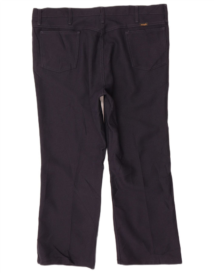 Calça casual reta masculina WRANGLER W40 L27 poliéster azul marinho