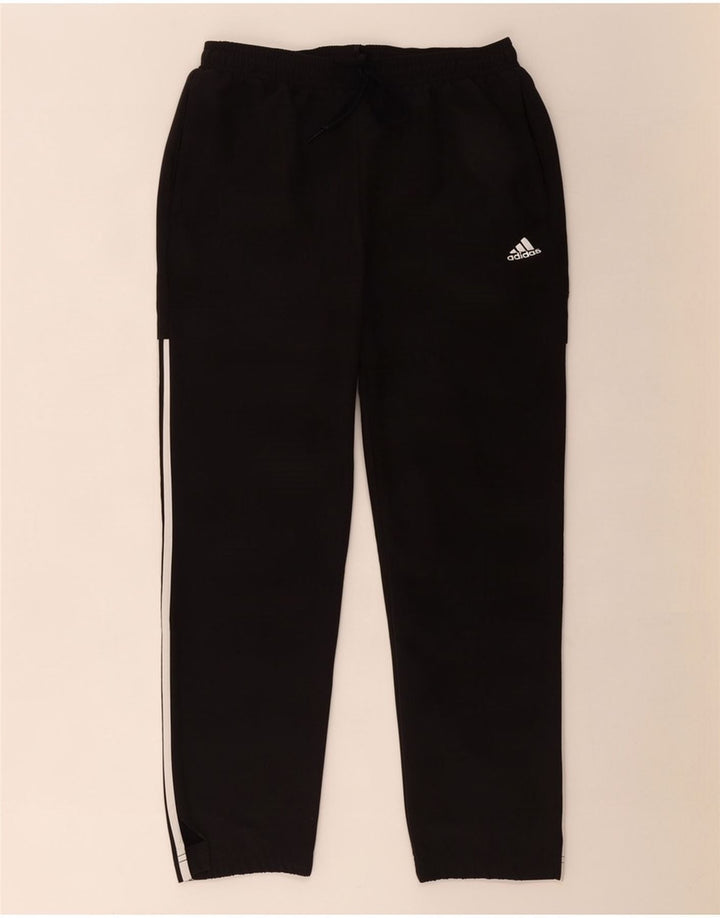 Calça de treino masculina Adidas grande poliéster preto