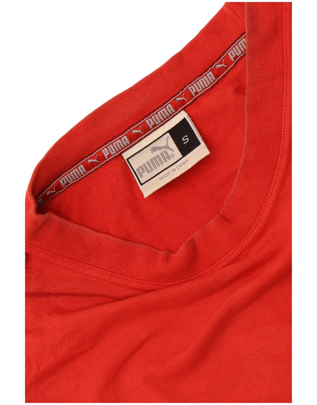 Puma Mens Graphic Vest Top Pequeno Algodão Vermelho