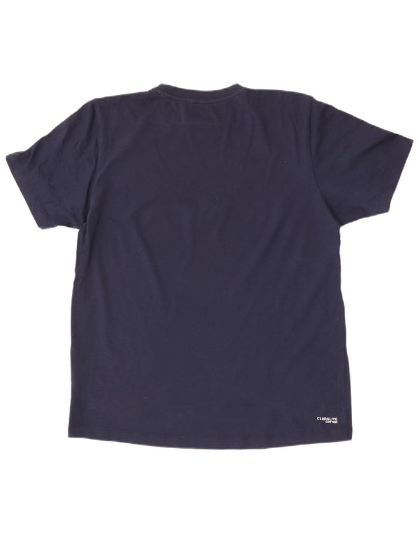 Adidas Camiseta Masculina Graphic Top Médio Algodão Azul Marinho