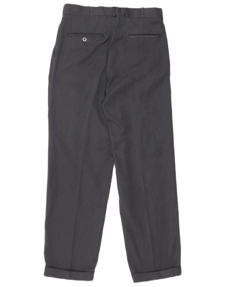 Calça masculina Farah Pegged Suit W30 L28 poliéster azul marinho