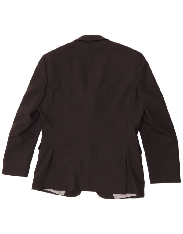 Jaqueta Blazer Masculina Pierre Cardin 2 Botões Slim Reino Unido 38 Lã Preta Média