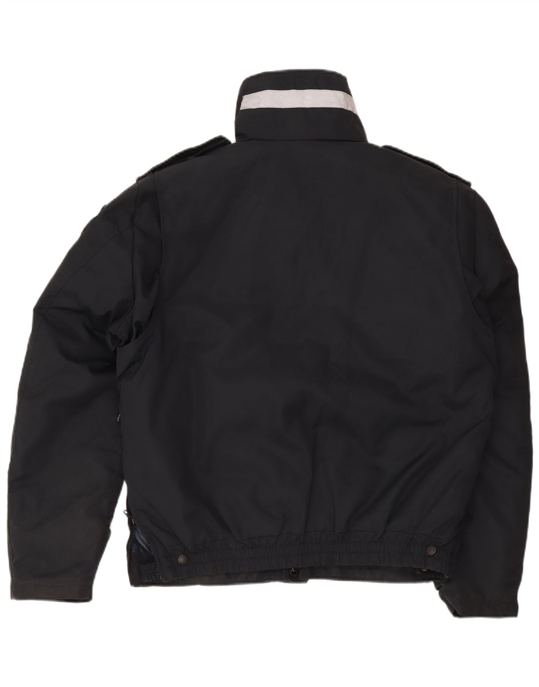 Jaqueta utilitária militar masculina Blauer UK 42 XL preto nylon