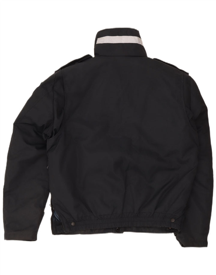 Jaqueta utilitária militar masculina Blauer UK 42 XL preto nylon