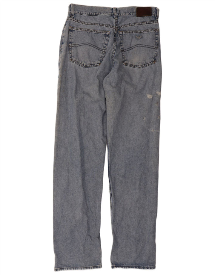 Jeans retos femininos Armani W34 L33 algodão azul