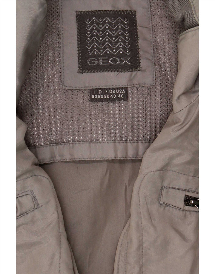 Jaqueta utilitária masculina Geox UK 40 grande cinza