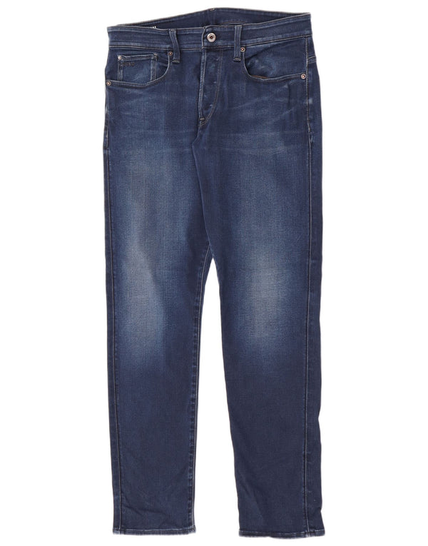 G-Star Masculino 3301 Slim Jeans W31 L32 Azul Algodão