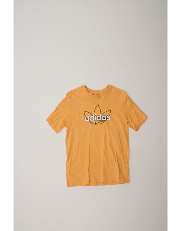 Camiseta Adidas Meninos Graphic 13-14 Anos Laranja Algodão