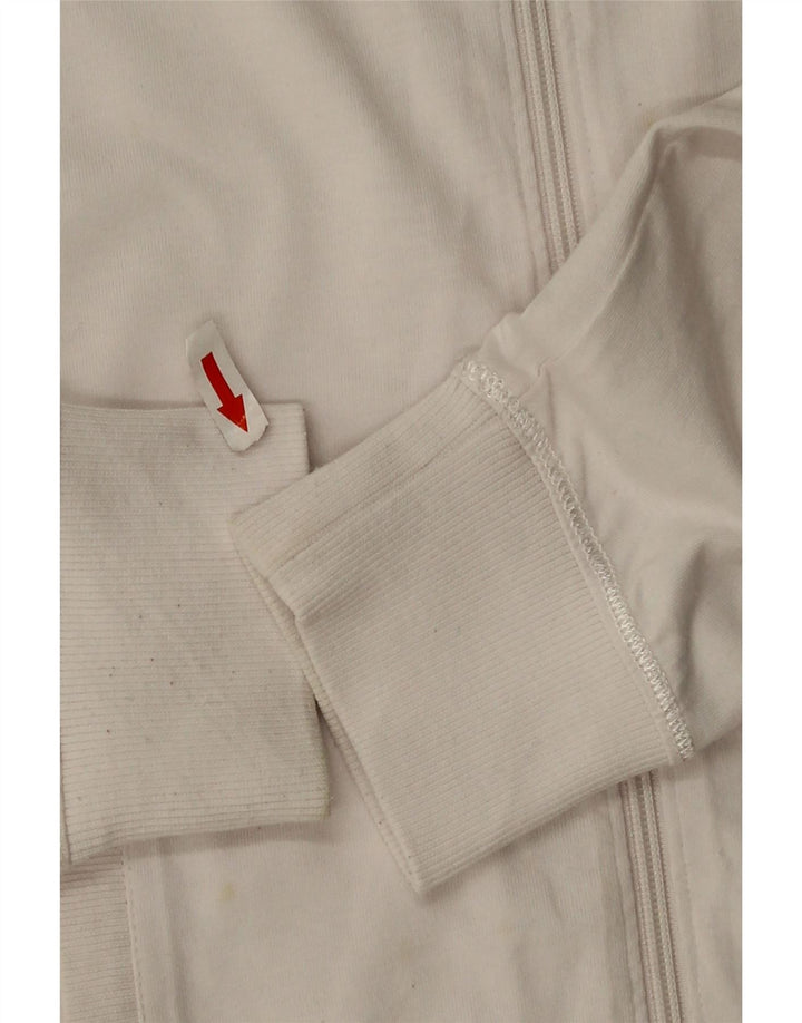 Lotto Womens Tracksuit Top Jacket UK 10 Pequeno Branco