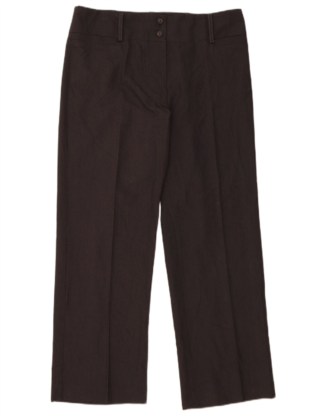 Calça feminina casual reta Essential US 12 grande W32 L28 cinza