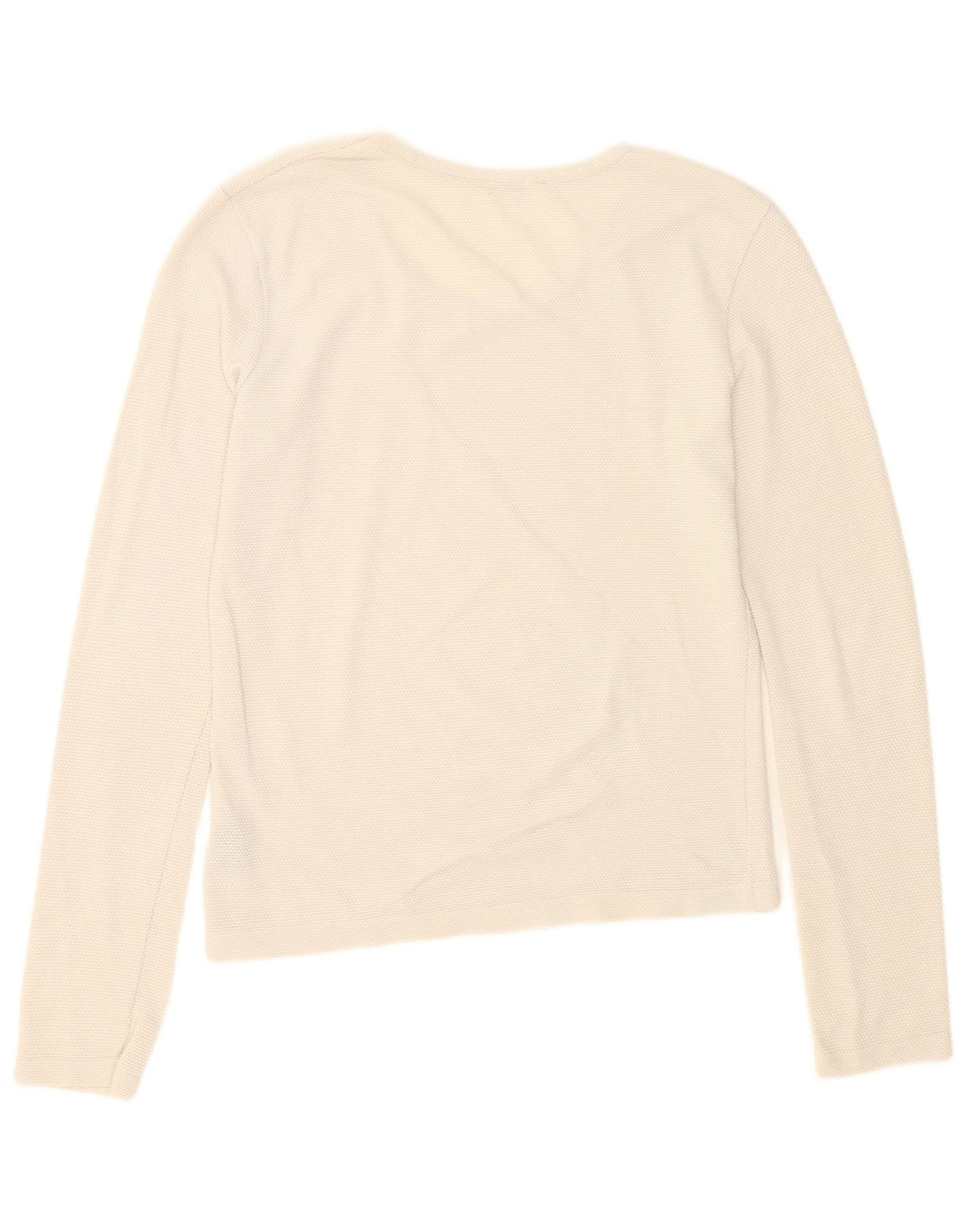 Top feminino Guess manga comprida UK 14 grande branco