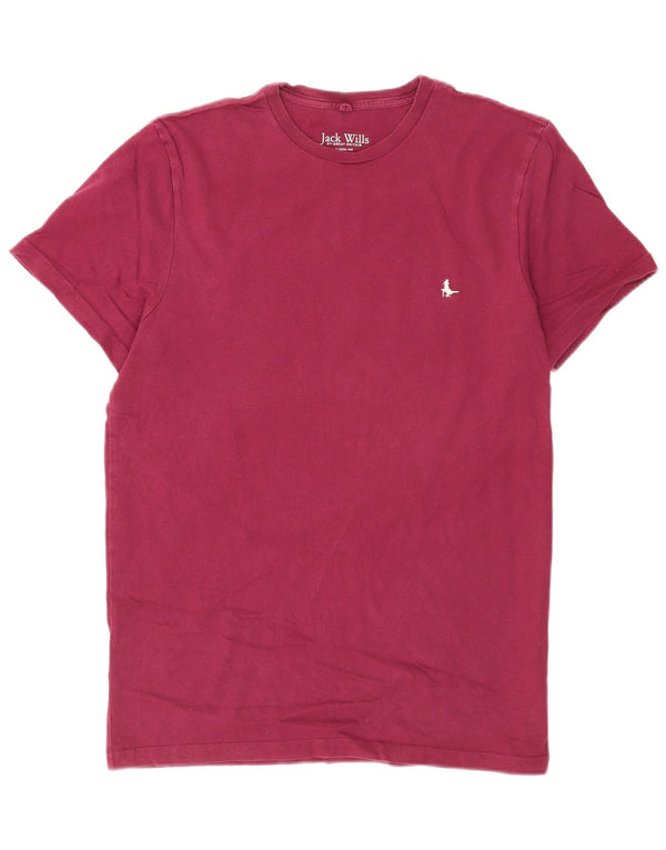 Camiseta masculina Jack Wills Classic Fit Top Médio Algodão Borgonha