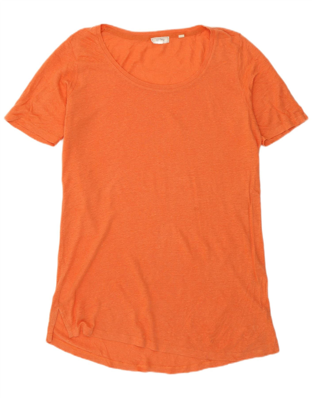Camiseta feminina grande Fat Face UK 10 pequena laranja
