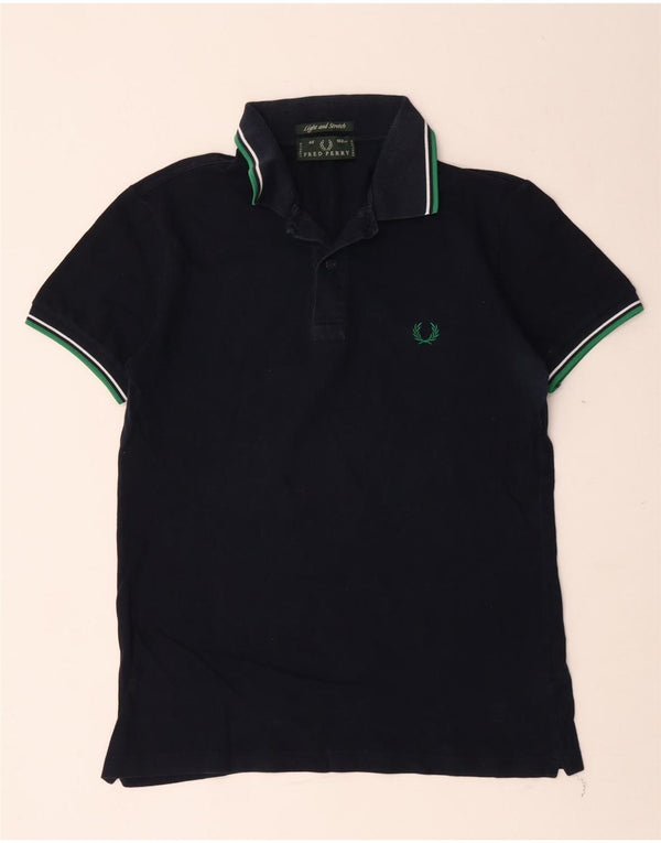 Camisa polo masculina Fred Perry médio algodão azul marinho
