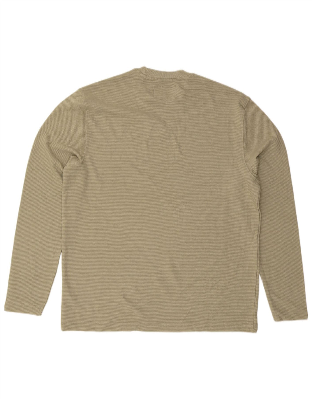 JACK WILLS Top masculino de ajuste relaxado manga comprida algodão verde médio