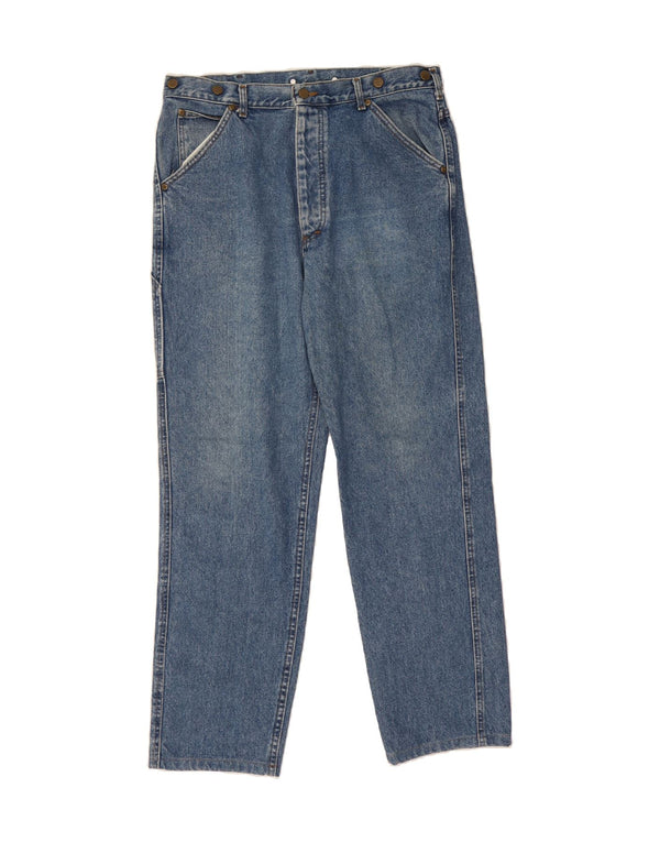 Calça jeans reta masculina L.L.BEAN W36 L30 algodão azul