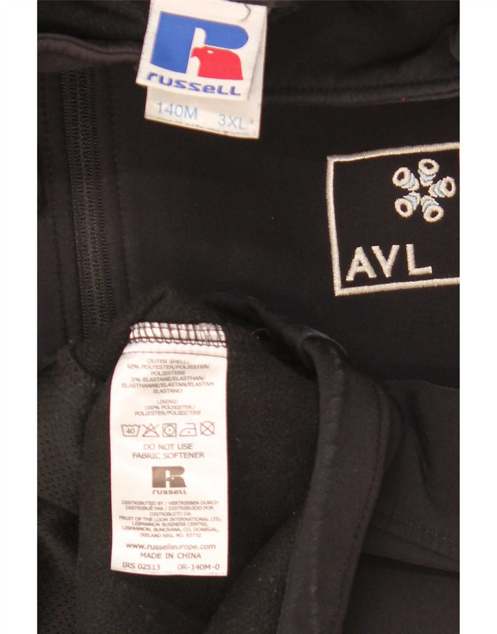 Jaqueta corta-vento masculina Russell Athletic UK 46 3XL poliéster preto