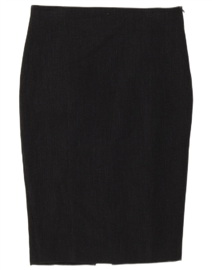 Zara Saia lápis feminina média W28 poliéster cinza