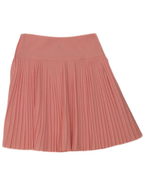 Laura Biagiotti Meninas Saia plissada faca 11-12 anos W27 Lã rosa